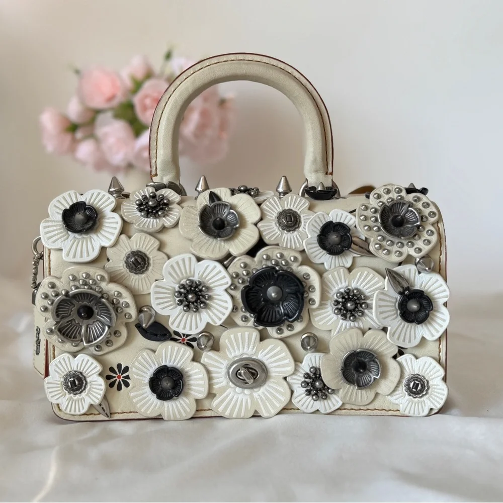 Coach | Bags | Sold Coach Double Dinky With Chalk Wild Tea Rose